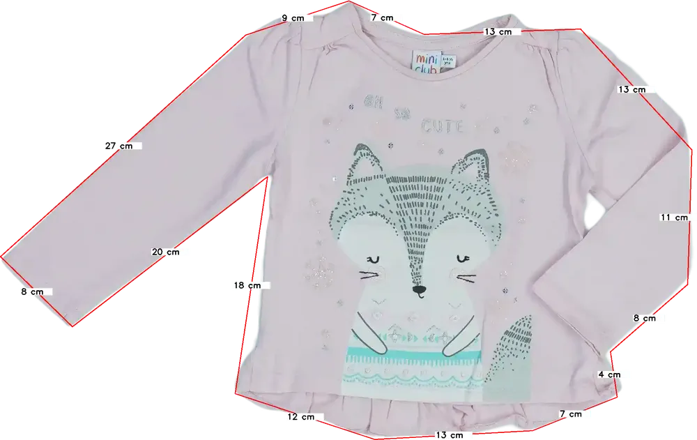 Pink Mini Club Long sleeve top EU 86 / UK 12-18 months / US 18 months