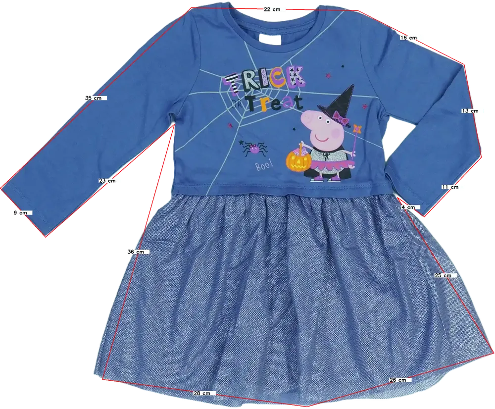 Kék Peppa Pig Ruha 62cmx104cm