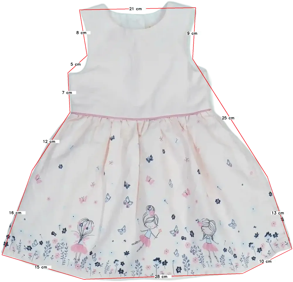 Rózsaszín Primark Ruha EU 86 / UK 12-18 hónap / US 18 hónap