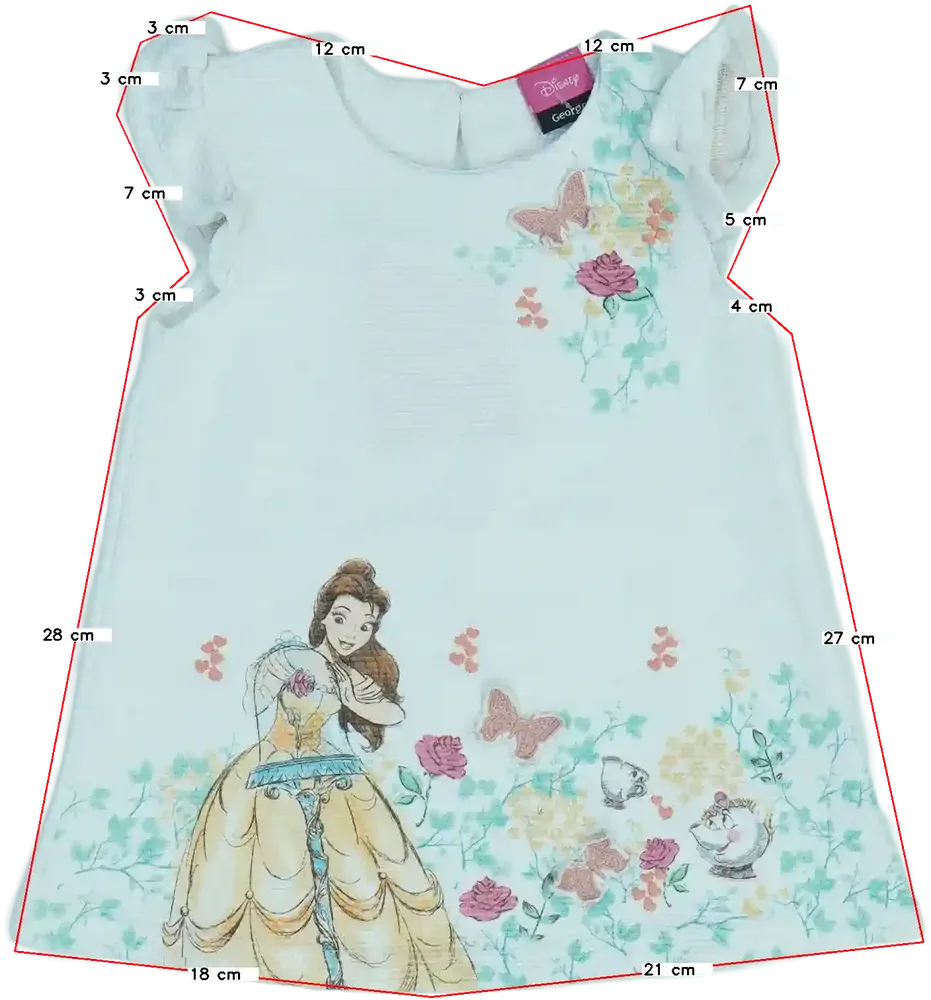 Fehér Disney Ruha EU 86 / UK 12-18 hónap / US 18 hónap