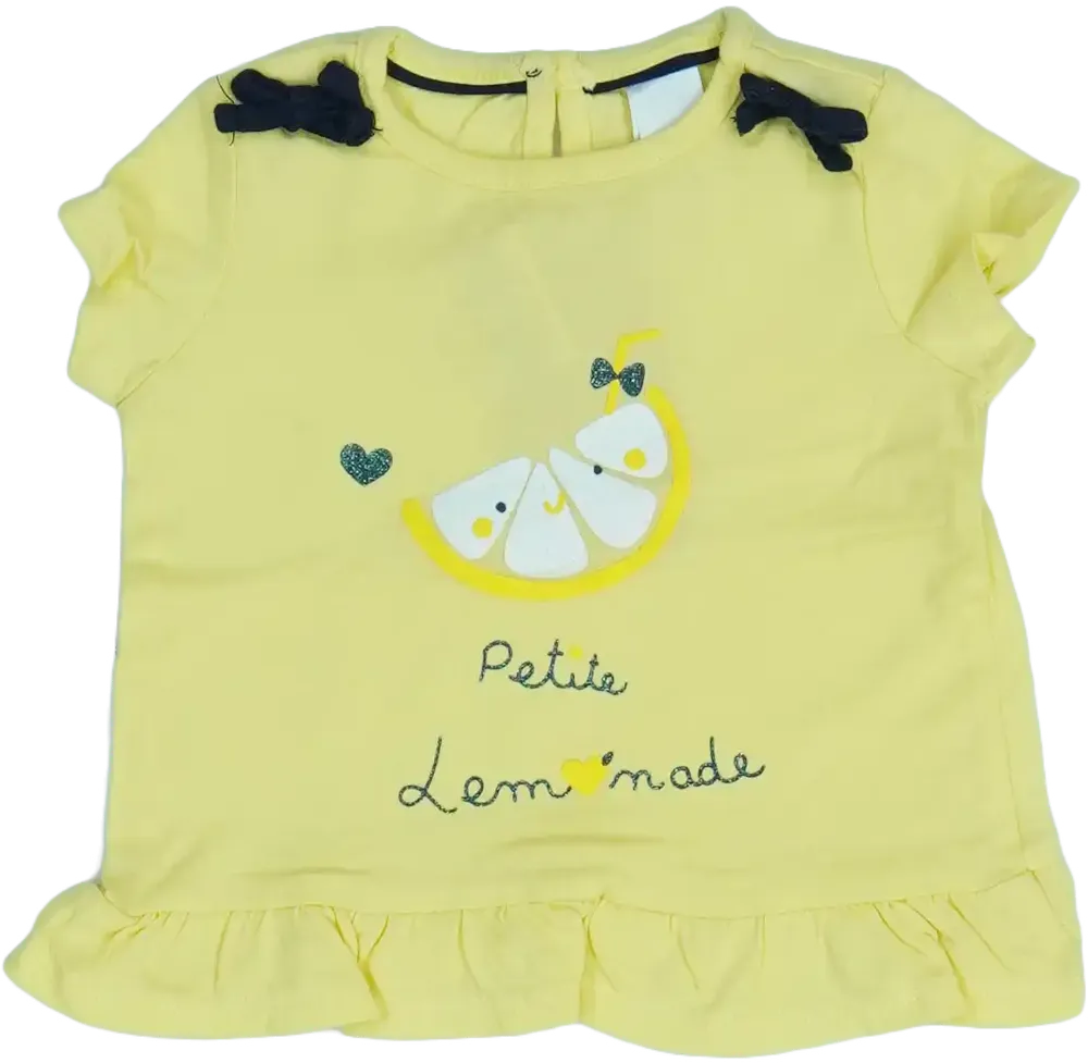 Sárga C&amp;A Póló EU 62 / UK 0-3 hónap / US 0-3 hónap