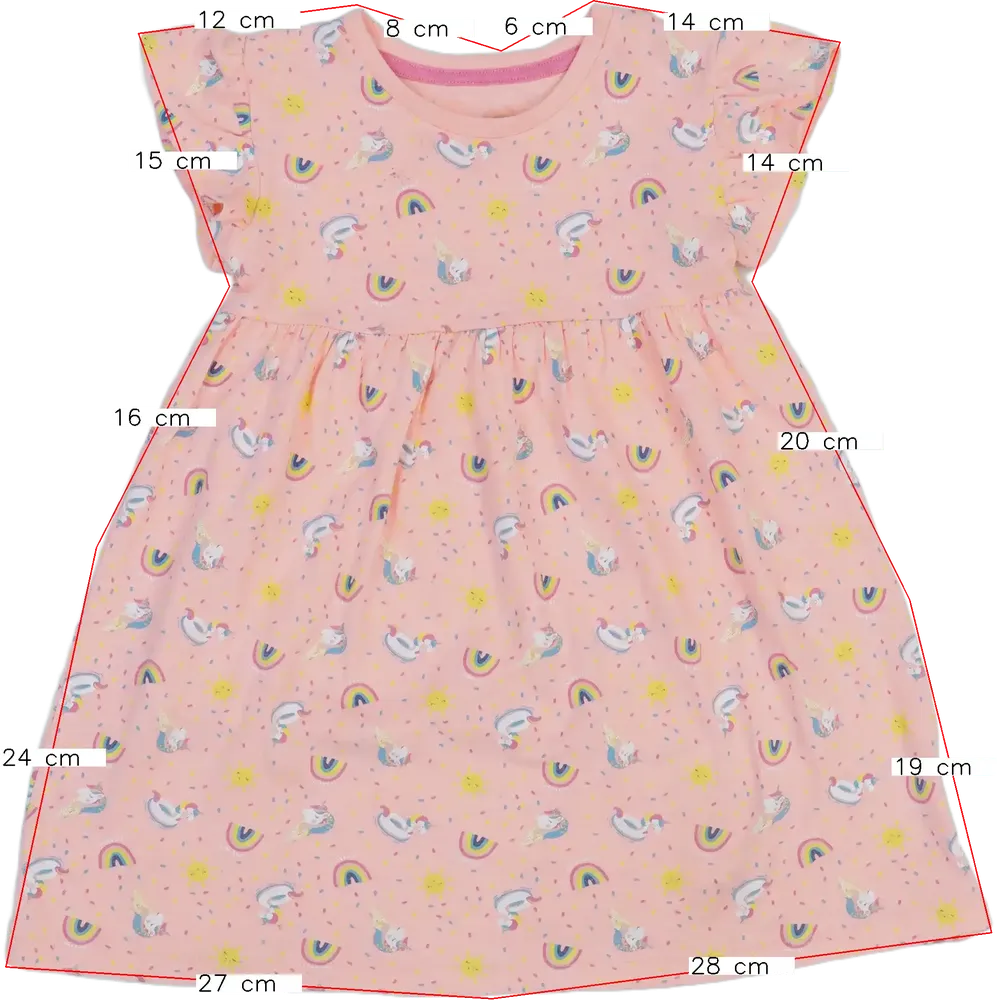 Rózsaszín Matalan Ruha EU 104 / UK 4 év / US 4T/XS