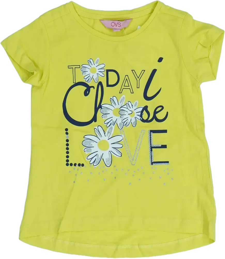 Sárga OVS Póló EU 98 / UK 3 év / US 3T