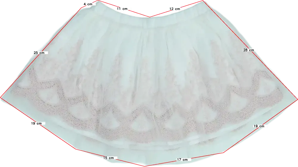 Fehér TJX Szoknya EU 104 / UK 4 év / US 4T/XS