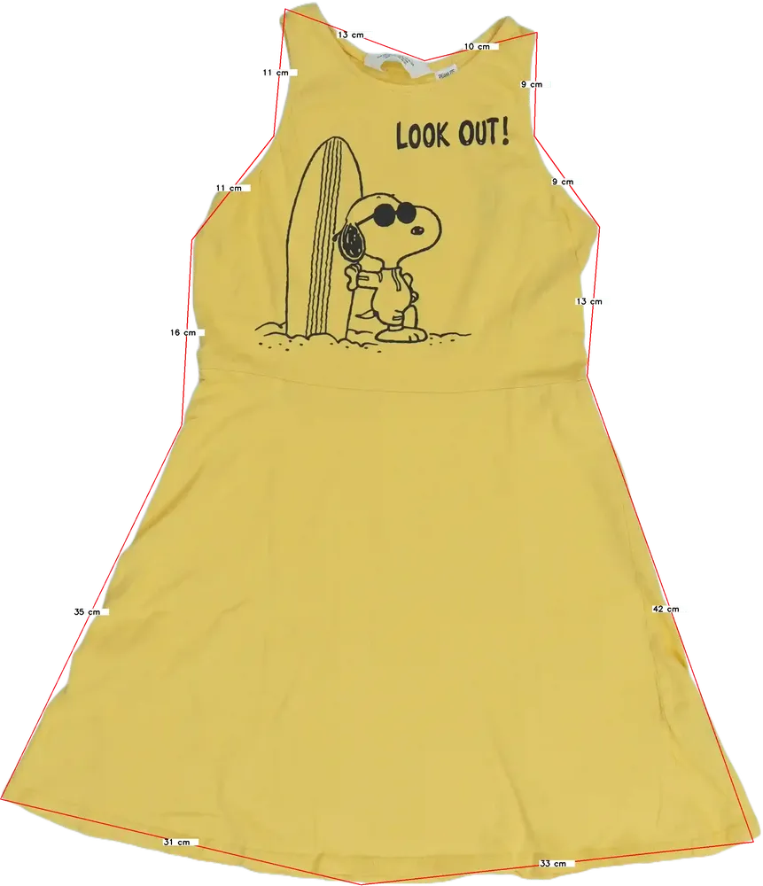 Sárga (narancs) Peanuts Ruha EU 152 / UK 12 év / US 12 év/L