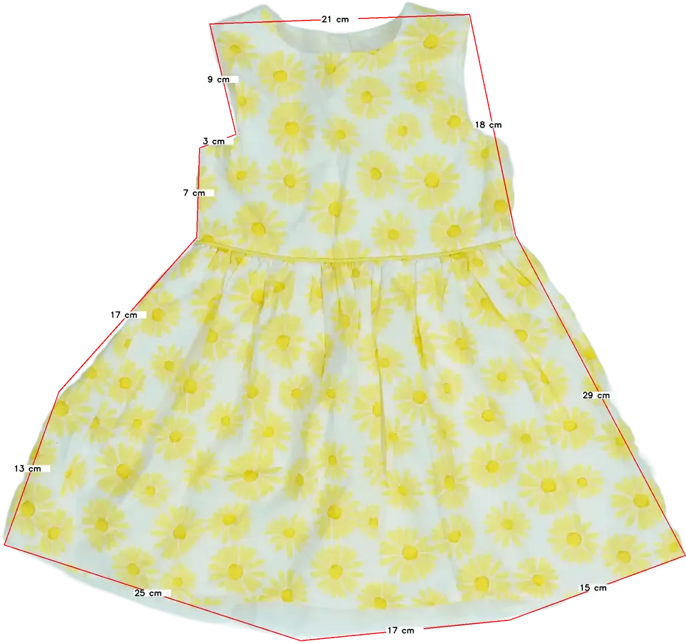 Fehér Primark Ruha EU 92 / UK 2 év / US 2T