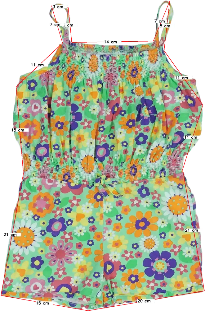 Zöld Kids Playsuit / Jumpsuit EU 116 / UK 6 év / US 6 év/S