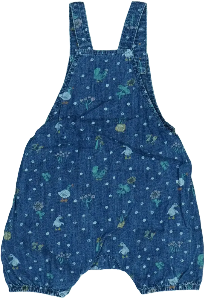 Blue M&amp;S/Marks&amp;Spencer Bib overal and shorts EU 86 / UK 12-18 months / US 18 months
