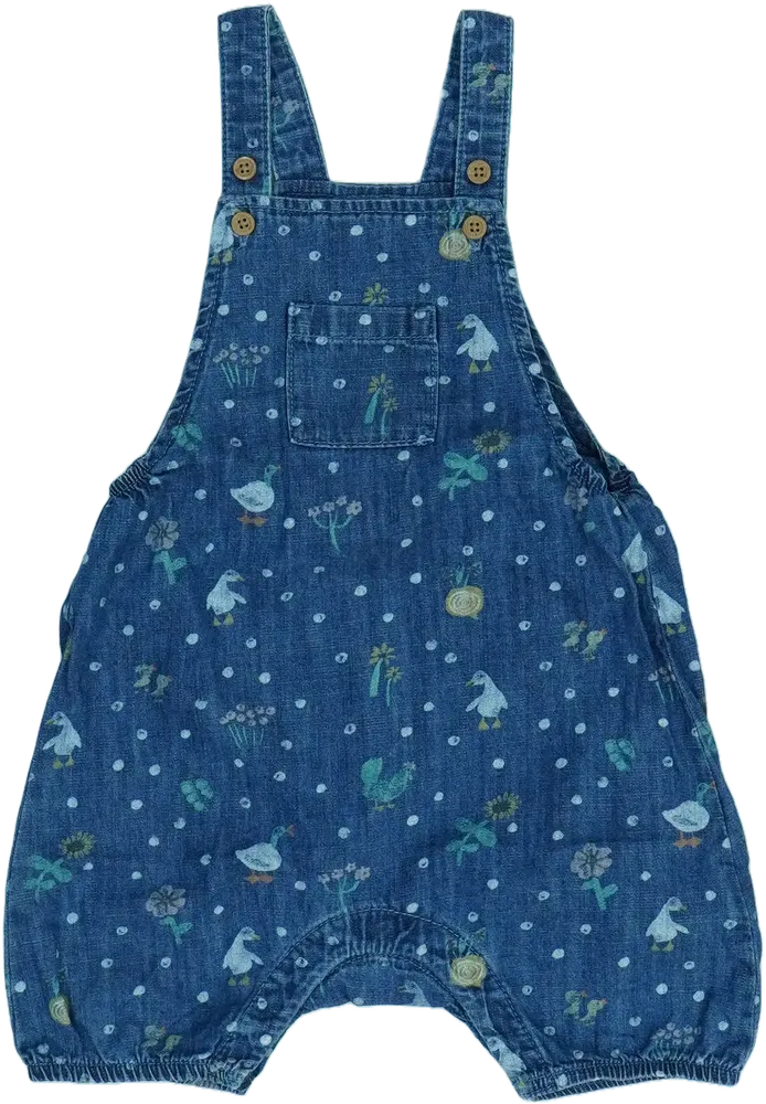 Blue M&amp;S/Marks&amp;Spencer Bib overal and shorts EU 86 / UK 12-18 months / US 18 months