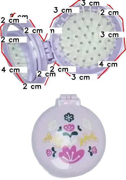 Rózsaszín Kiabi Hajkefe és fésű Egyméret