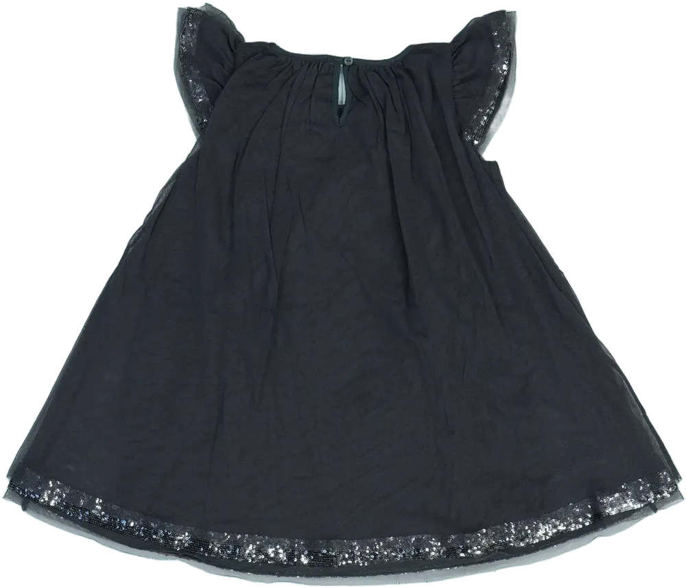 Grey The Little White Company London Dress EU 104 / UK 4 years / US 4T/XS