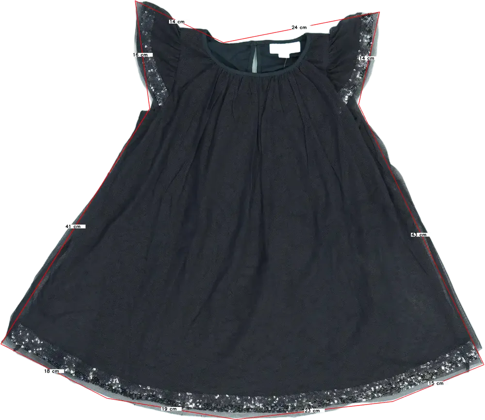Grey The Little White Company London Dress EU 104 / UK 4 years / US 4T/XS
