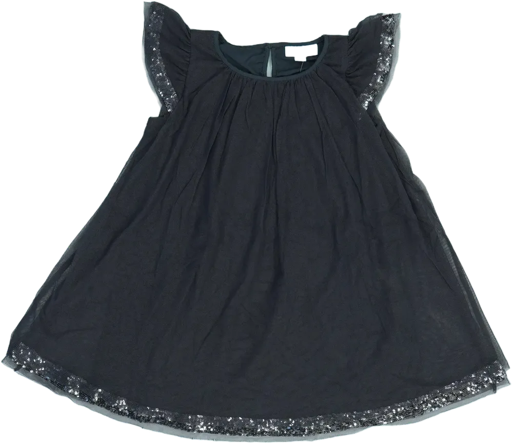 Grey The Little White Company London Dress EU 104 / UK 4 years / US 4T/XS