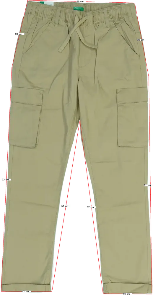 Barna Benetton Hosszúnadrág EU 158 / UK 13 év / US 14 év/XL