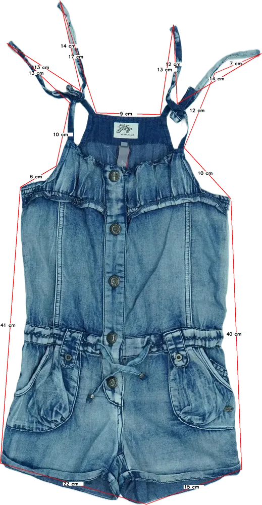 Kék Jilly Playsuit / Jumpsuit EU 122 / UK 7 év / US 7 év/M