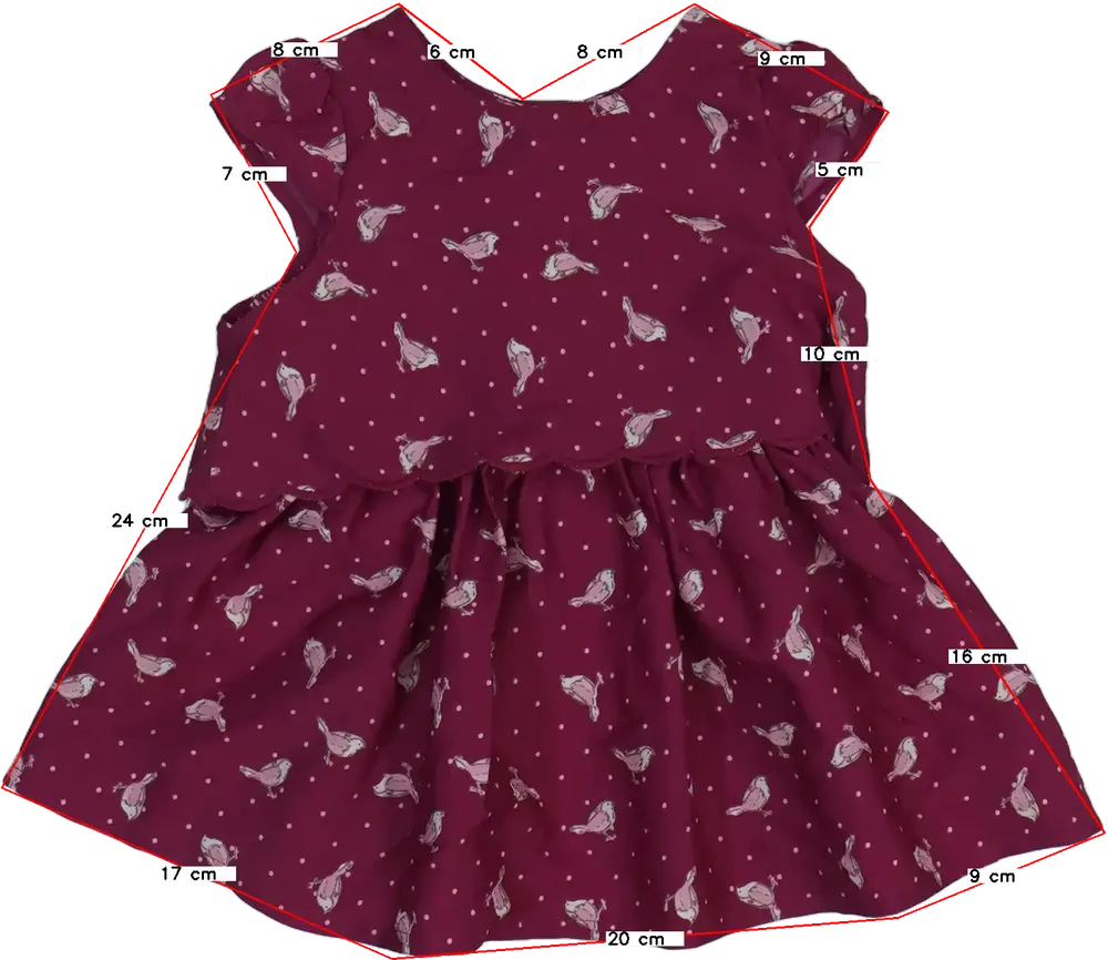 Bordó Matalan Ruha EU 68 / UK 3-6 hónap / US 3-6 hónap