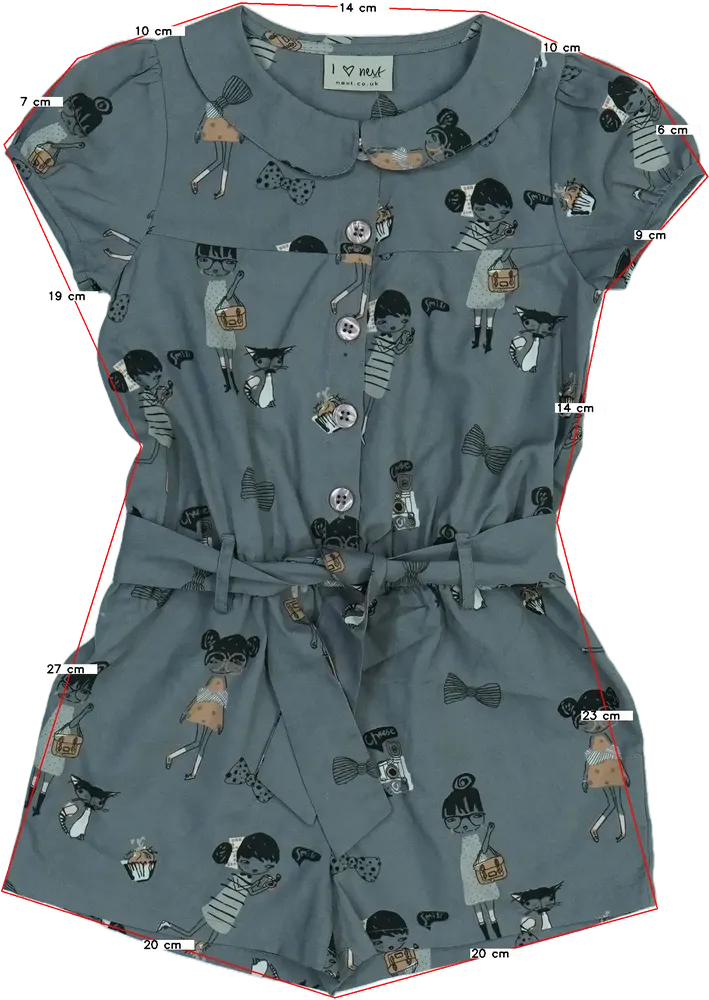 Szürke Next Playsuit / Jumpsuit EU 104 / UK 4 év / US 4T/XS