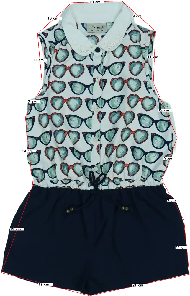 Kék Next Playsuit / Jumpsuit EU 110 / UK 5 év / US 5 év/XS