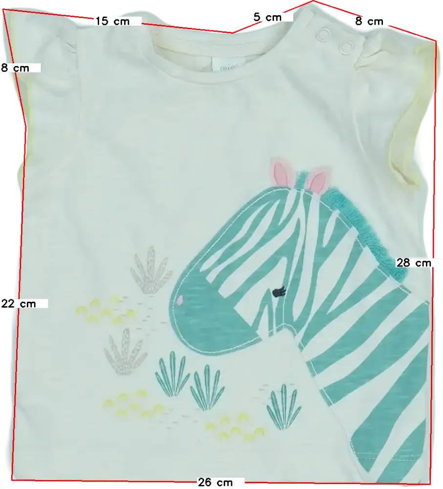 Fehér Mini Club Póló EU 68 / UK 3-6 hónap / US 3-6 hónap