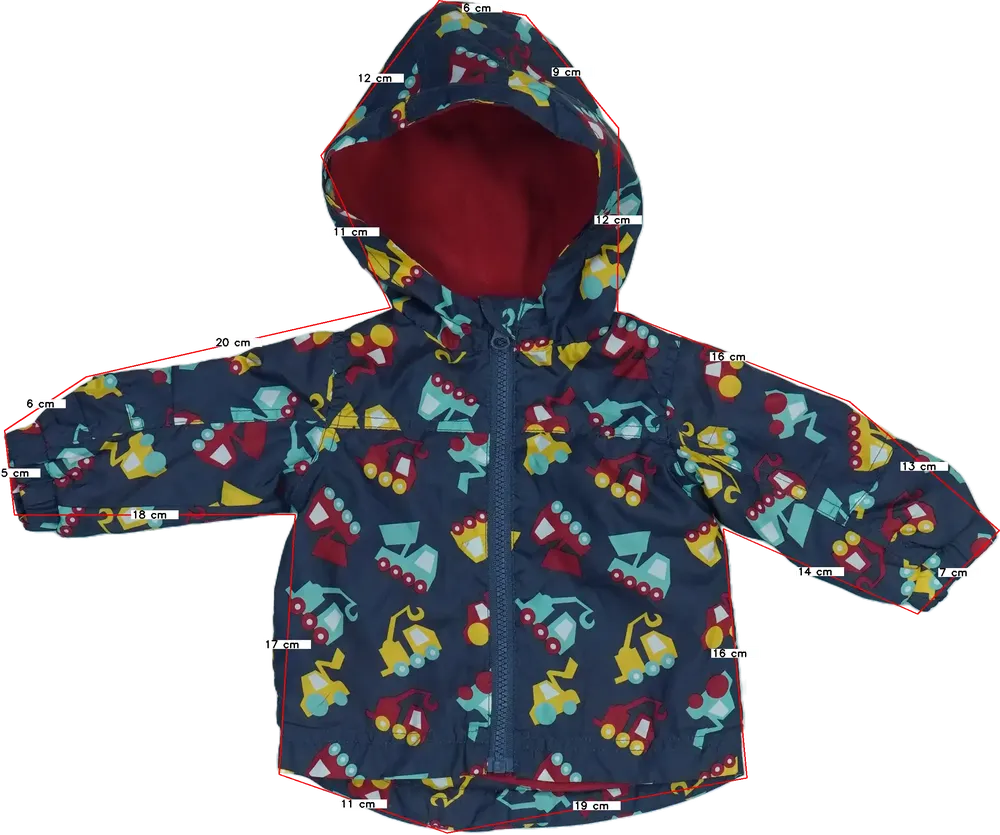 Kék Baby Átmeneti kabát EU 68 / UK 3-6 hónap / US 3-6 hónap