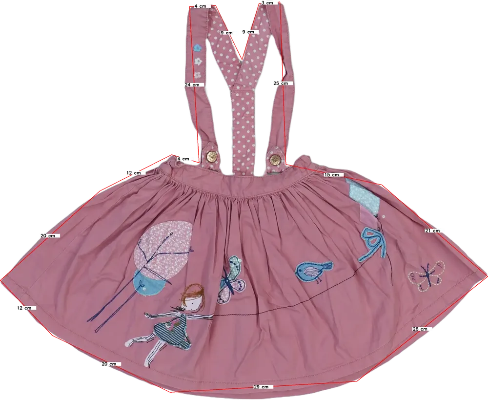 Rózsaszín Next Kantáros szoknya EU 110 / UK 5 év / US 5 év/XS