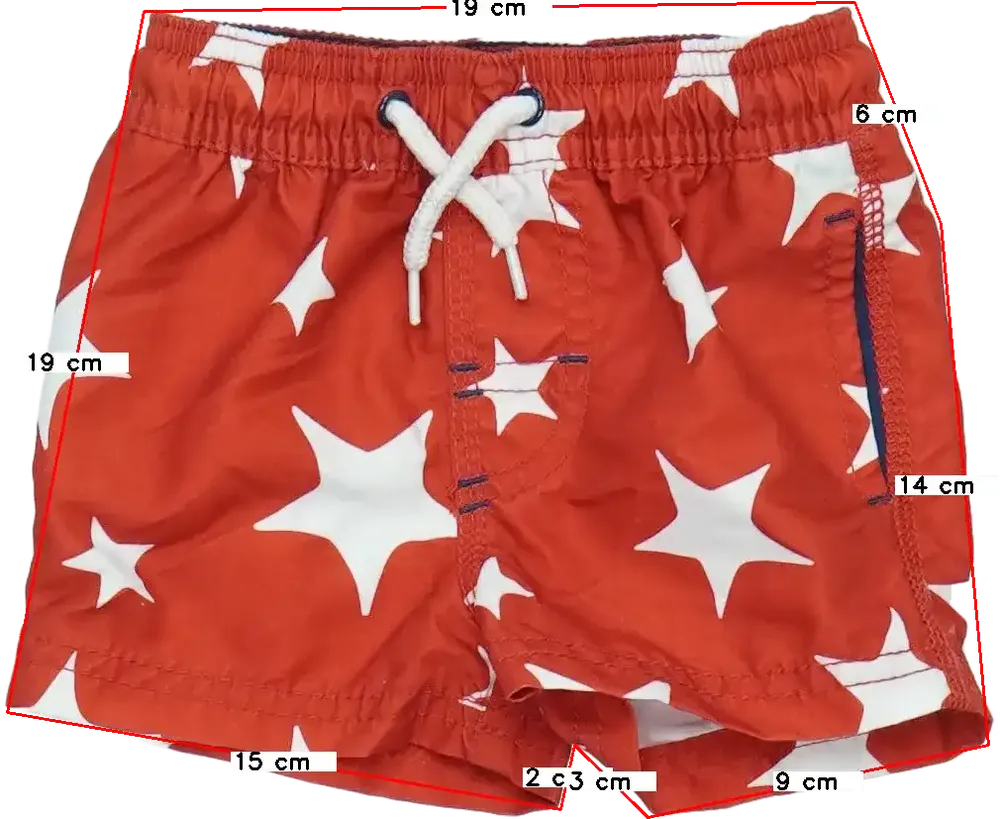 Piros Next Rövidnadrág EU 68 / UK 3-6 hónap / US 3-6 hónap