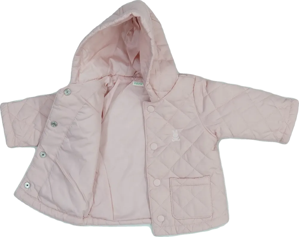 Rózsaszín Benetton Átmeneti kabát EU 68 / UK 3-6 hónap / US 3-6 hónap