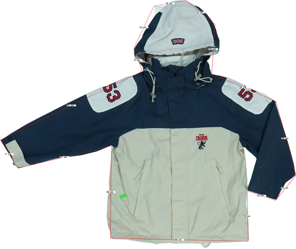 Kék WPM Széldzseki EU 128 / UK 8 év / US 8 év/M