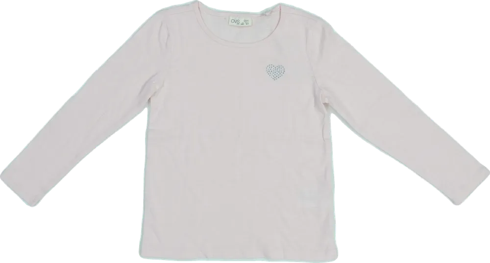 Rózsaszín OVS Hosszú ujjú felső EU 122 / UK 7 év / US 7 év/M