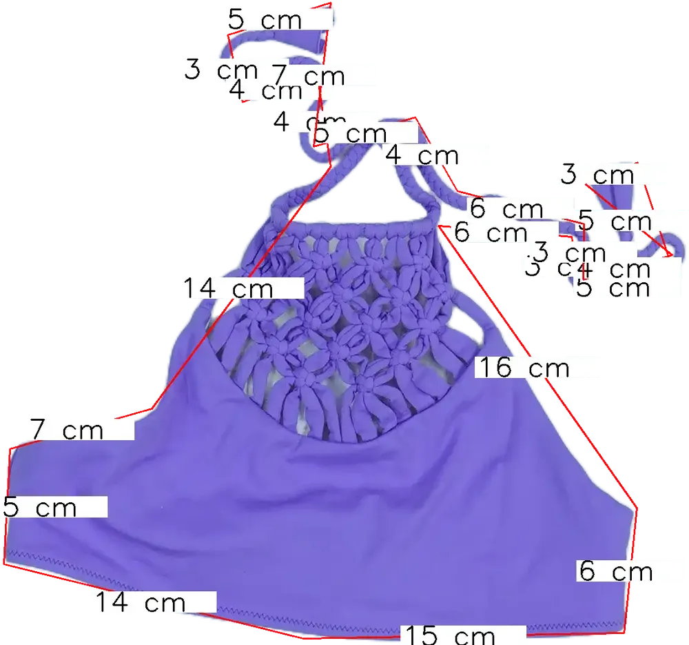 Lila Egyéb Bikini felső EU 140 / UK 10 év / US 10 év/L