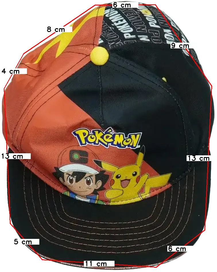 Fekete Pokémon Baseball sapka EU 128 / UK 8 év / US 8 év/M