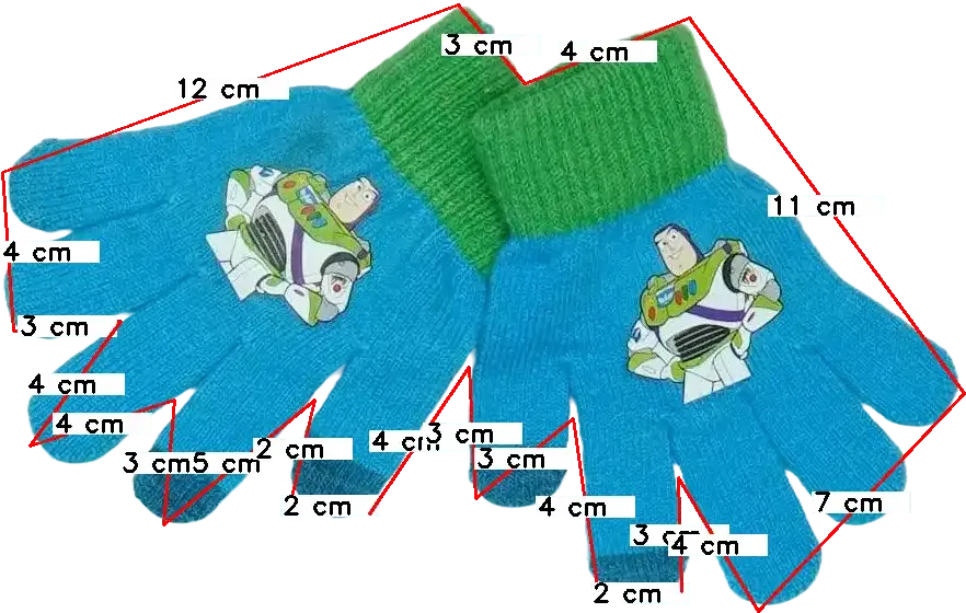 Kék Disney Kesztyű (5-ujjas) Egyméret