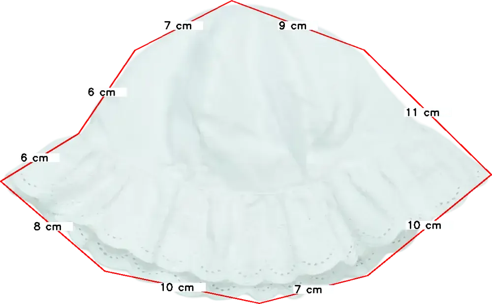 Fehér George Kalap EU 68 / UK 3-6 hónap / US 3-6 hónap