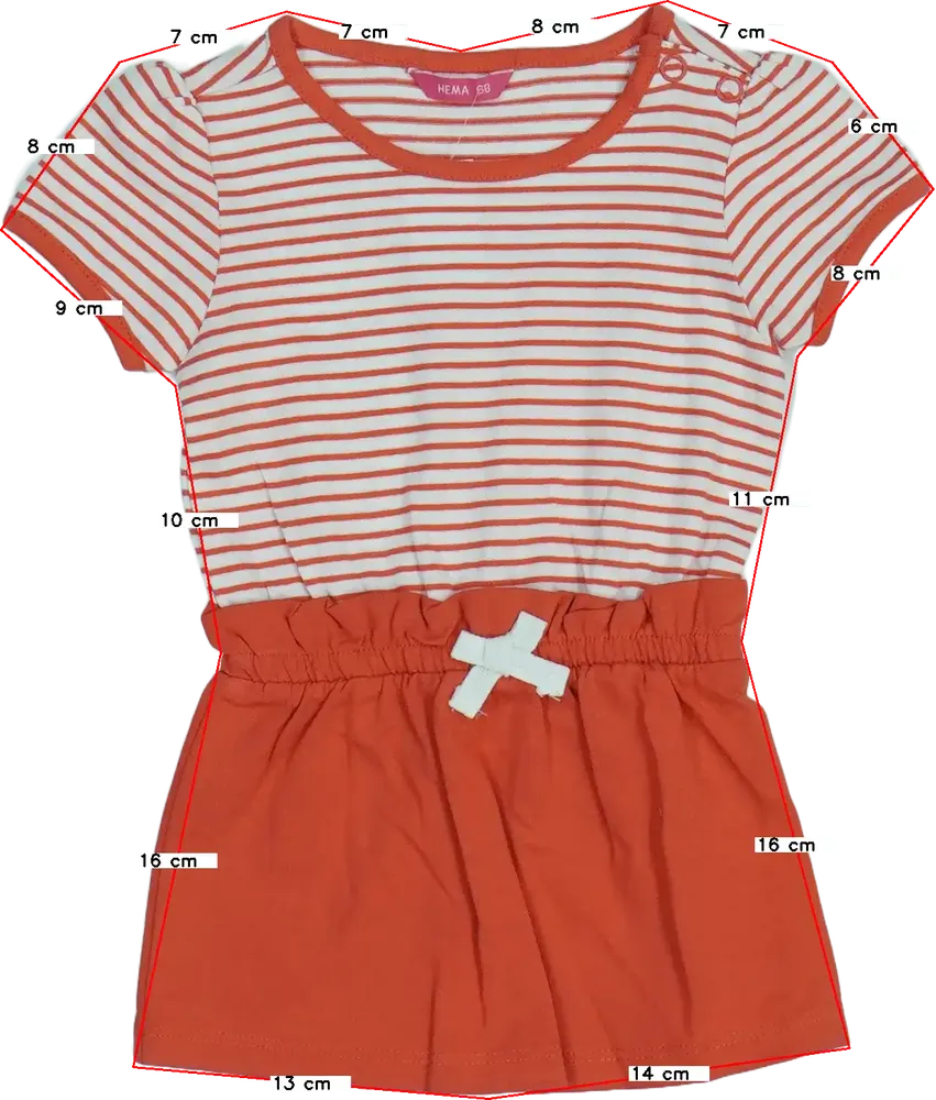 Piros Hema Ruha EU 68 / UK 3-6 hónap / US 3-6 hónap