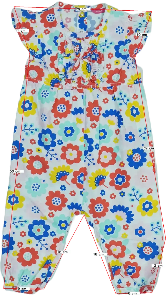 Fehér Hema Playsuit / Jumpsuit EU 74 / UK 6-9 hónap / US 6-9 hónap