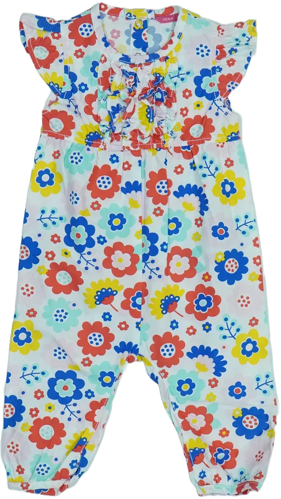 Fehér Hema Playsuit / Jumpsuit EU 74 / UK 6-9 hónap / US 6-9 hónap