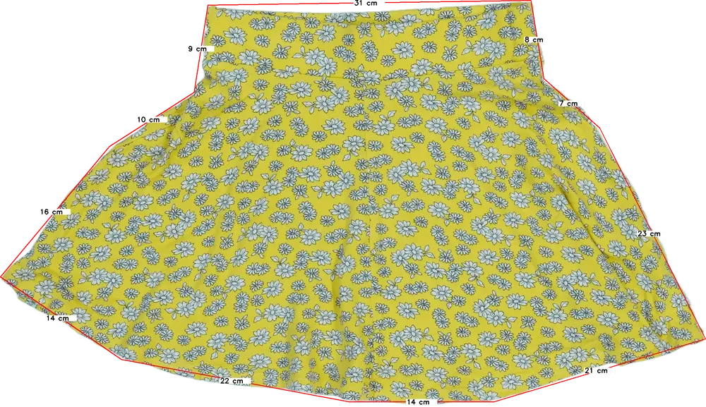 Sárga New Look Szoknya EU 146 / UK 11 év / US 12 év/L