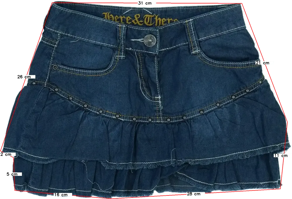 Kék C&amp;A Szoknya EU 146 / UK 11 év / US 12 év/L