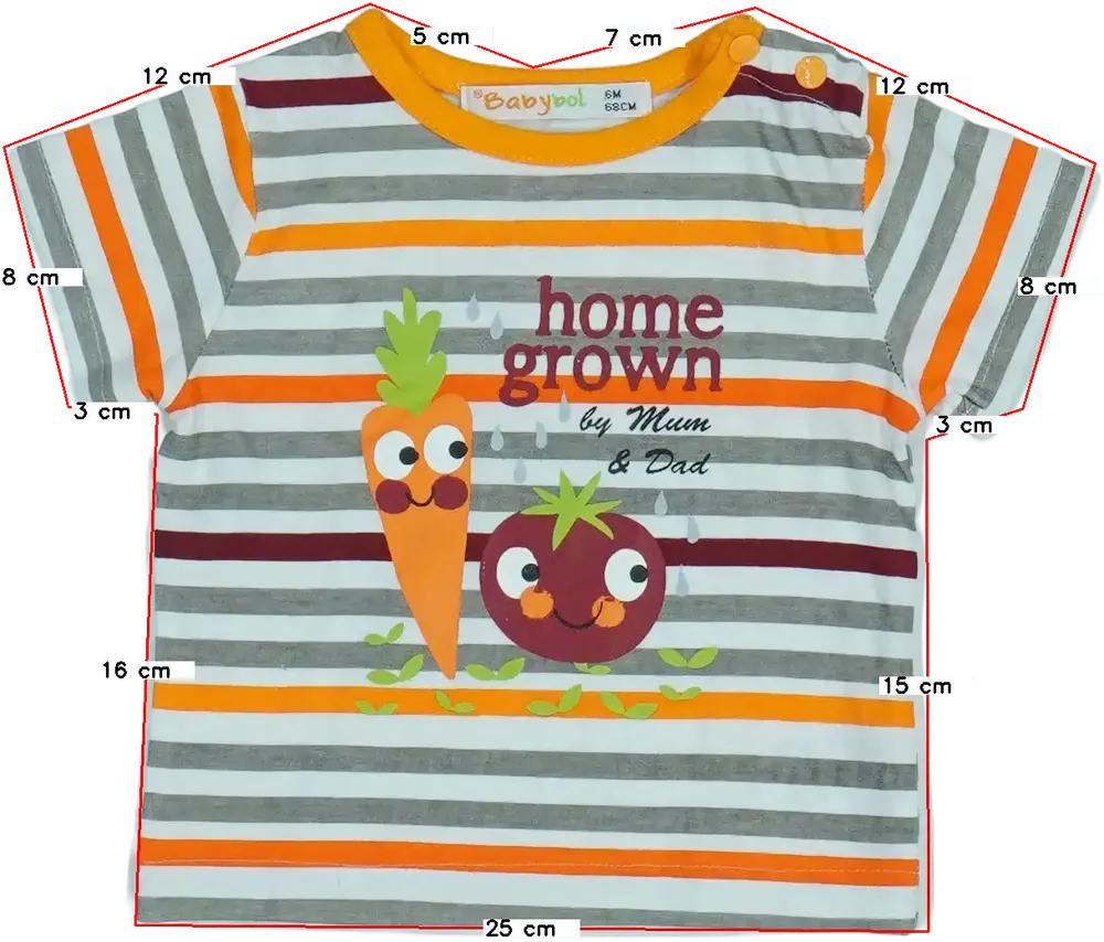 Többszínű Egyéb Póló EU 68 / UK 3-6 hónap / US 3-6 hónap