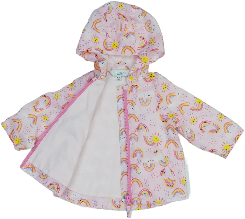 Rózsaszín Lullaby Esőkabát EU 62 / UK 0-3 hónap / US 0-3 hónap