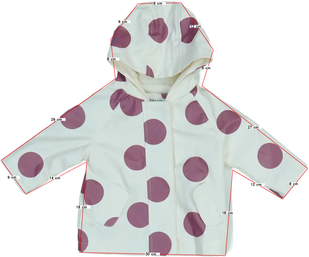 Fehér Primark Esőkabát EU 68 / UK 3-6 hónap / US 3-6 hónap