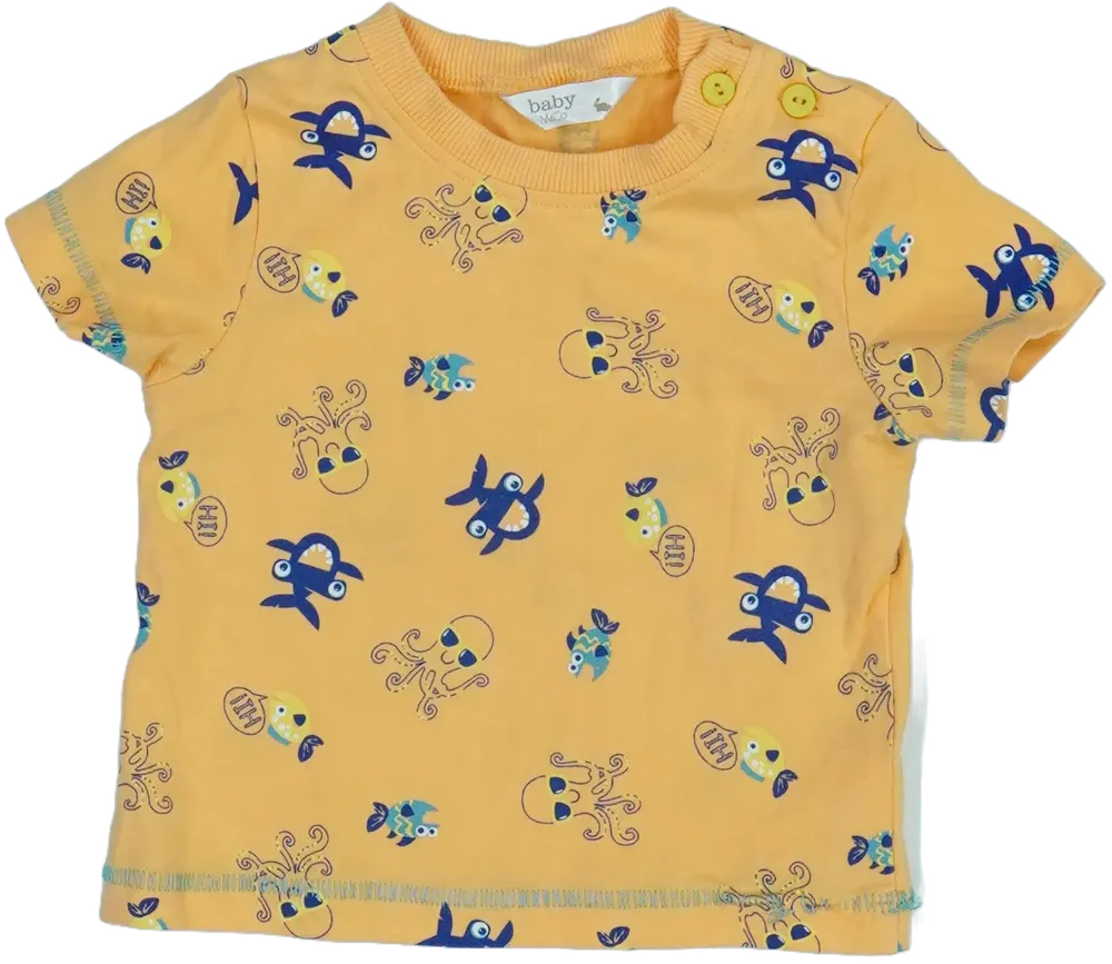 Sárga M&amp;Co. Póló EU 74 / UK 6-9 hónap / US 6-9 hónap