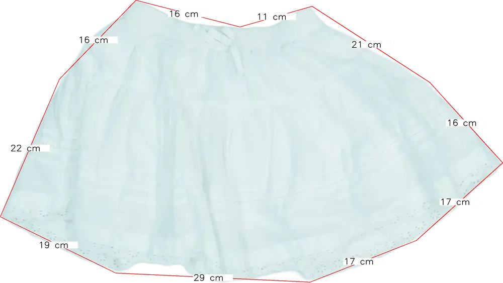 Fehér Next Szoknya EU 146 / UK 11 év / US 12 év/L