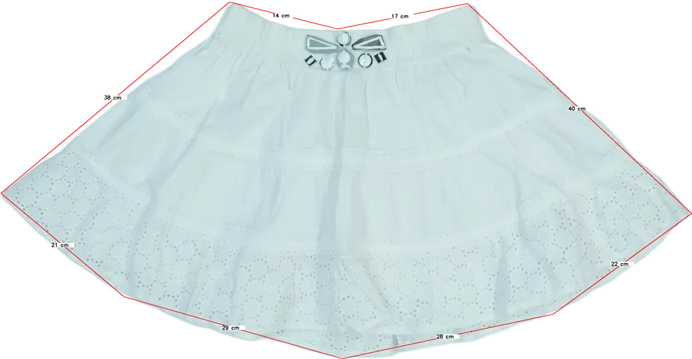 Fehér Alberta Ferretti Szoknya EU 176 / UK 16 év / US XL