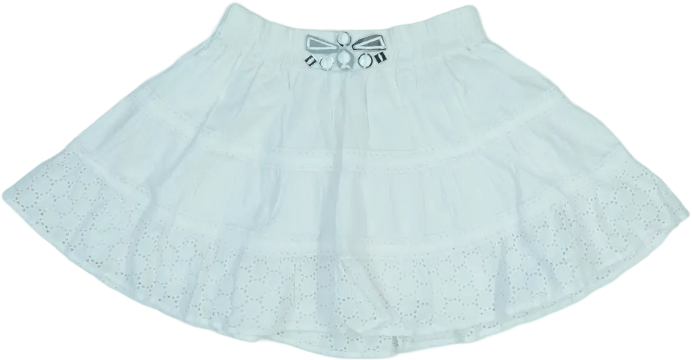 Fehér Alberta Ferretti Szoknya EU 176 / UK 16 év / US XL