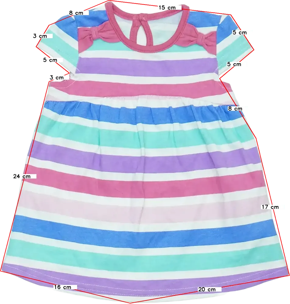 Többszínű Primark Ruha EU 62 / UK 0-3 hónap / US 0-3 hónap