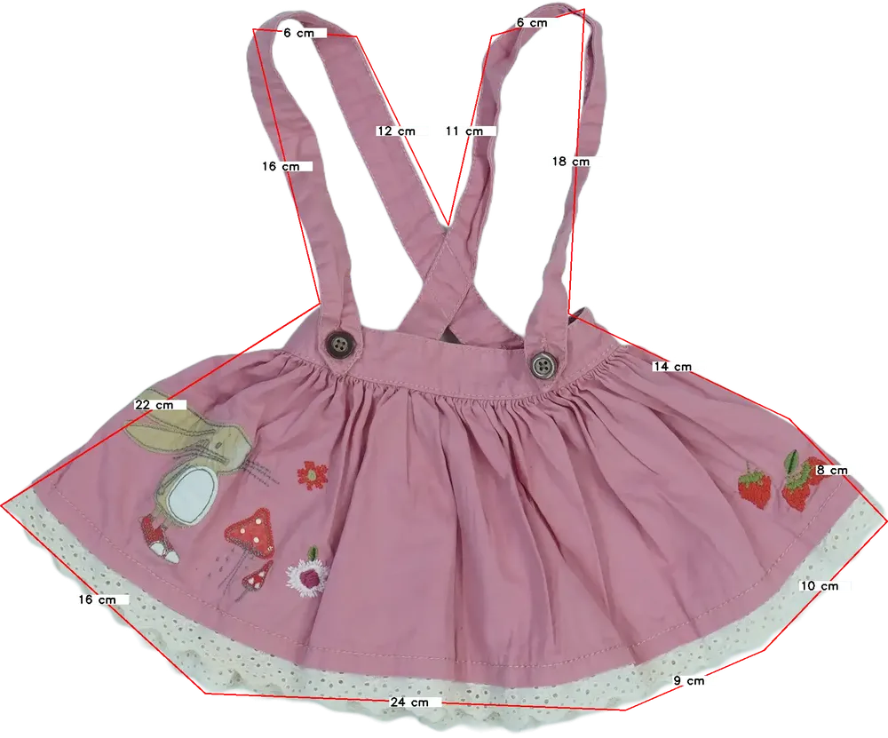 Rózsaszín Next Kantáros szoknya EU 68 / UK 3-6 hónap / US 3-6 hónap