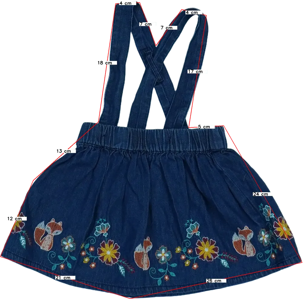 Kék Matalan Kantáros szoknya EU 80 / UK 9-12 hónap / US 12 hónap