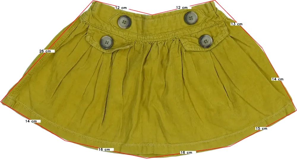 Sárga Next Szoknya EU 104 / UK 4 év / US 4T/XS