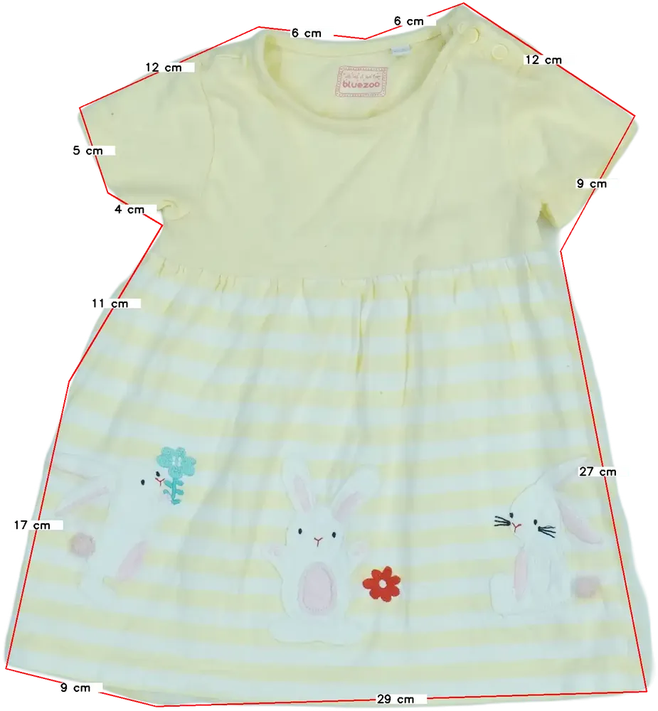 Sárga BlueZoo Ruha EU 74 / UK 6-9 hónap / US 6-9 hónap